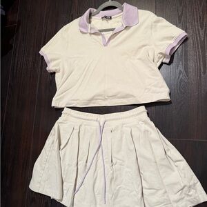 Bad Birdie: Polo Top and Skirt Set